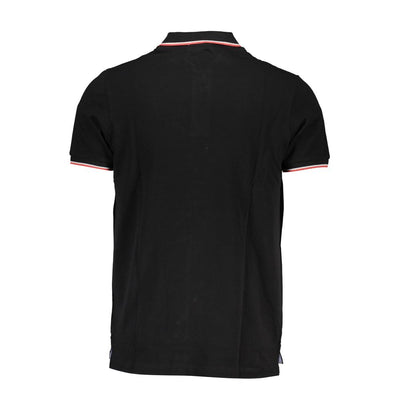 Scuola Nautica Black Cotton Polo Shirt