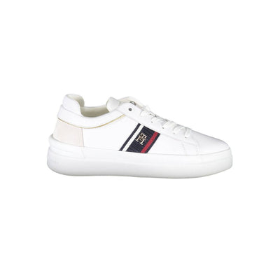 Tommy Hilfiger witte polyester sneaker