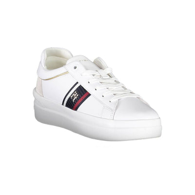Tommy Hilfiger witte polyester sneaker