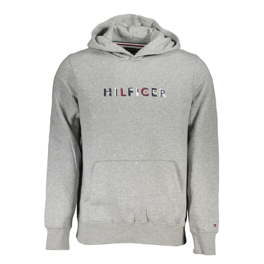 Pull en coton gris Tommy Hilfiger