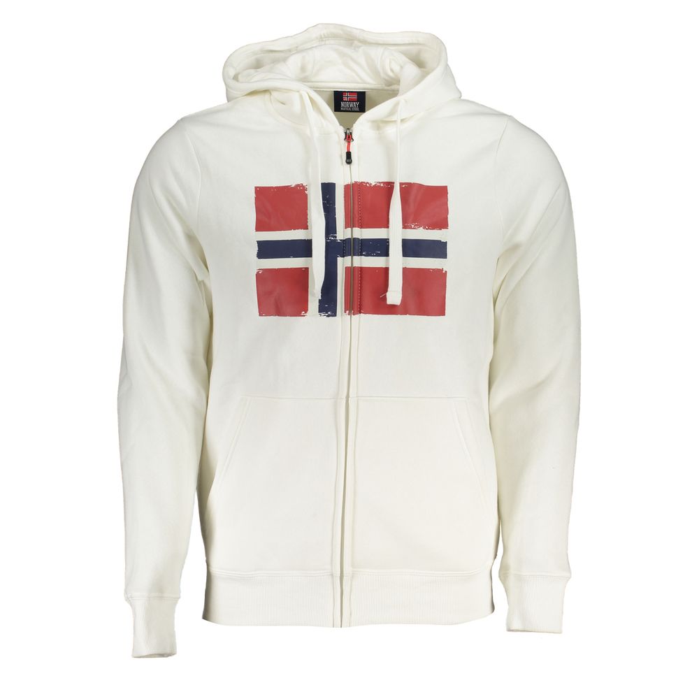Pull en coton blanc Norvège 1963