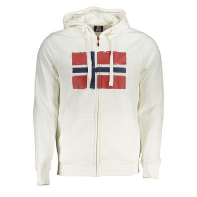 Pull en coton blanc Norvège 1963