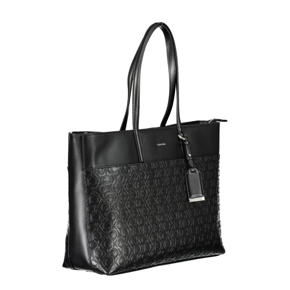 Sac à main en polyester noir Calvin Klein