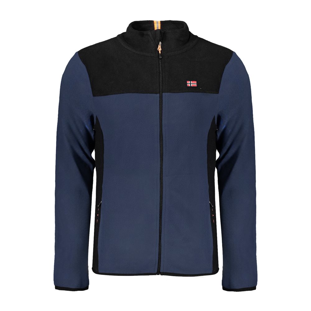 Pull bleu en polyester Norvège 1963