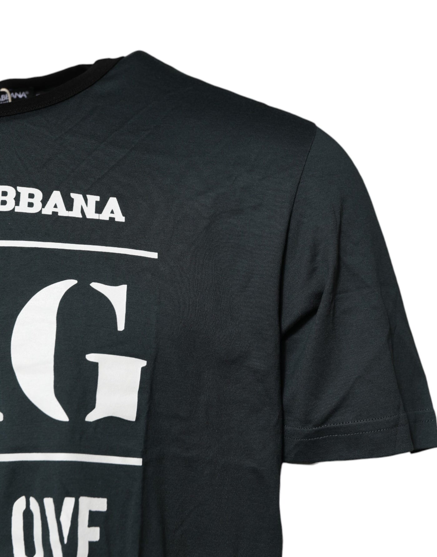 Dolce &amp; Gabbana Zwart Katoenen T-shirt met Korte Mouwen en Print
