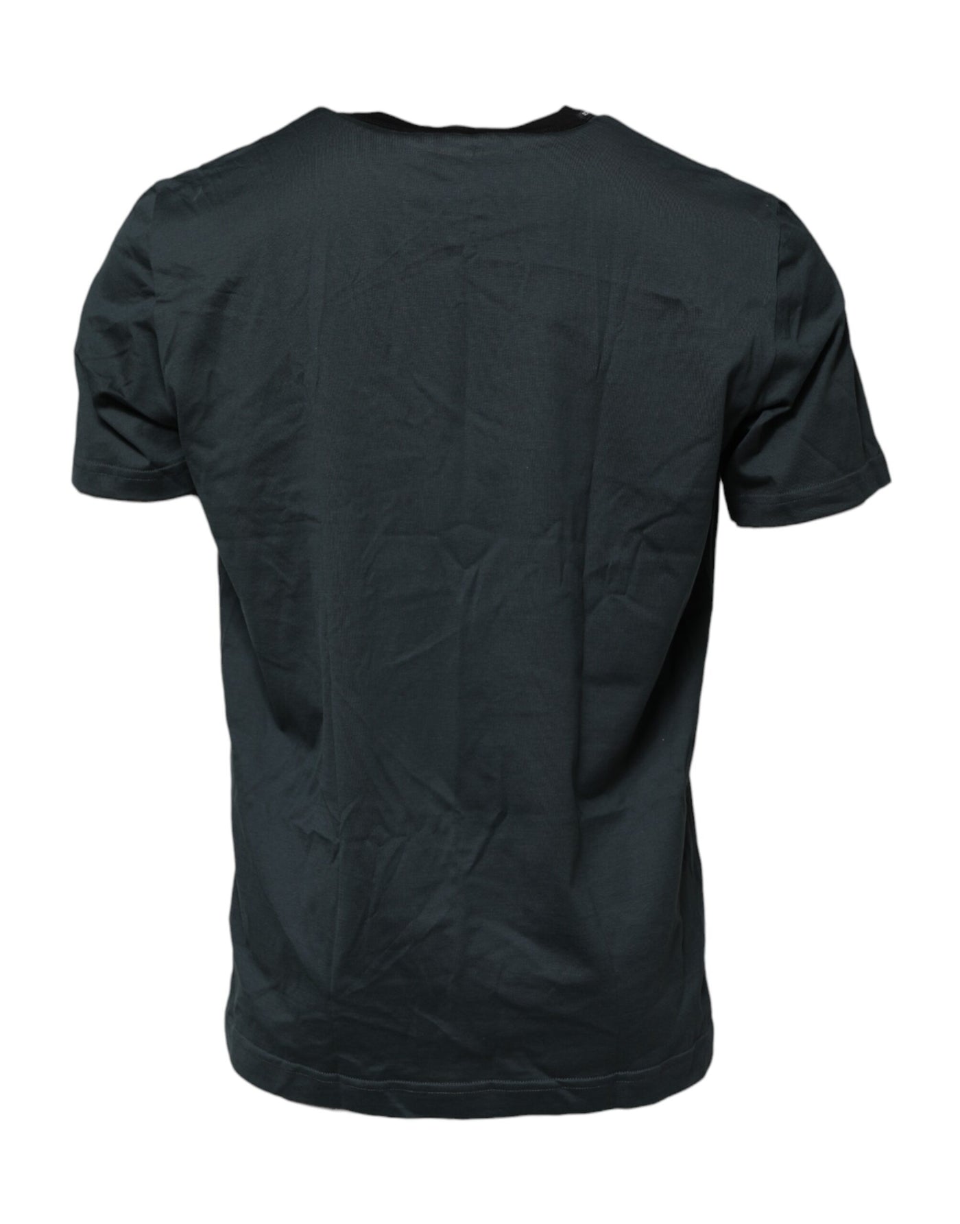 Dolce &amp; Gabbana Zwart Katoenen T-shirt met Korte Mouwen en Print