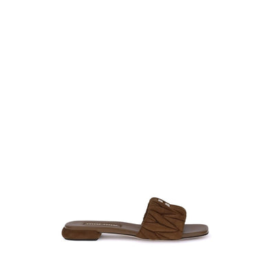 Miu Miu Gematelassé nappaleren sandalen