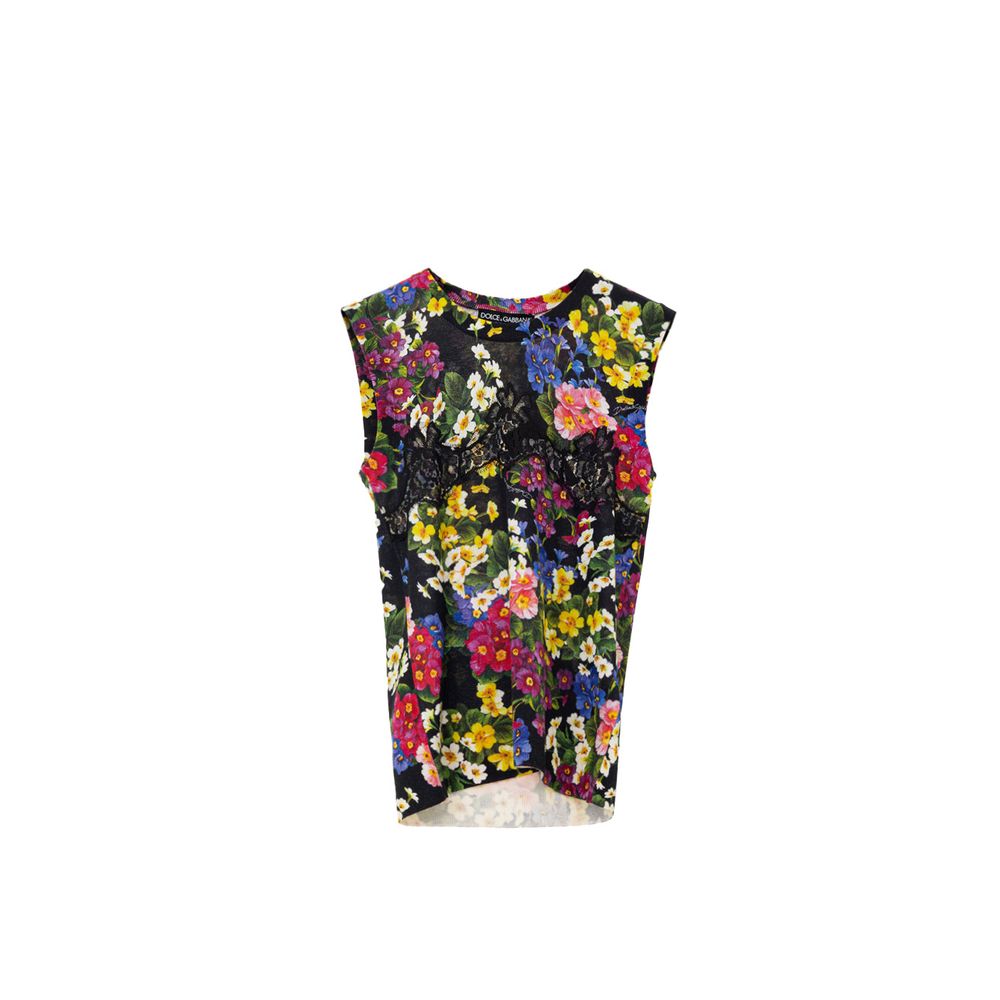 Dolce &amp; Gabbana Zwarte Kasjmier Tanktop