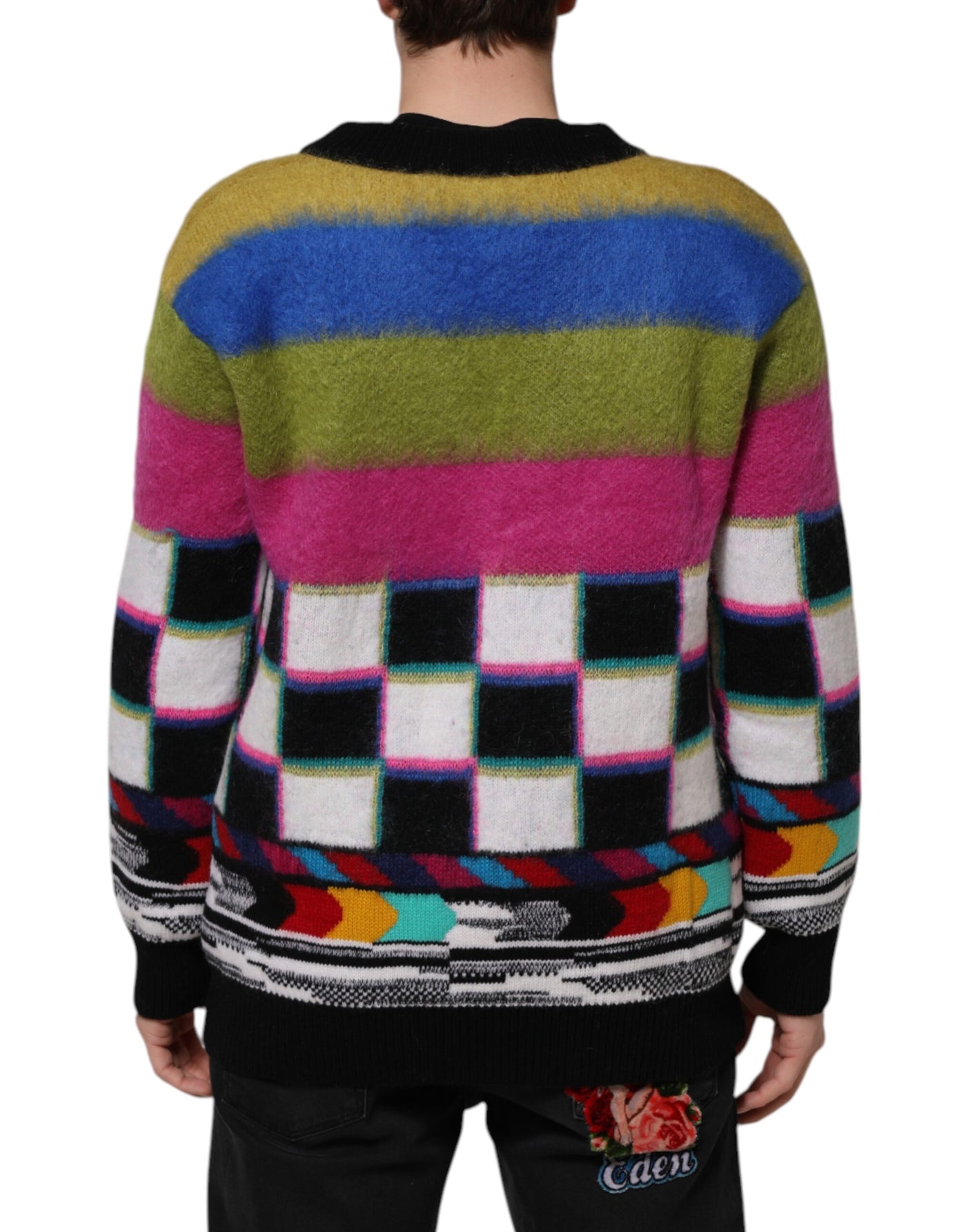 Pull Dolce &amp; Gabbana à motif Glitch multicolore