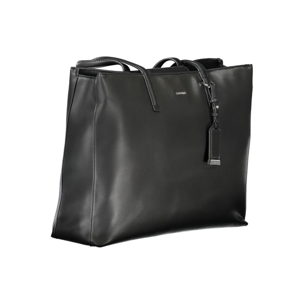Sac à main en polyester noir Calvin Klein