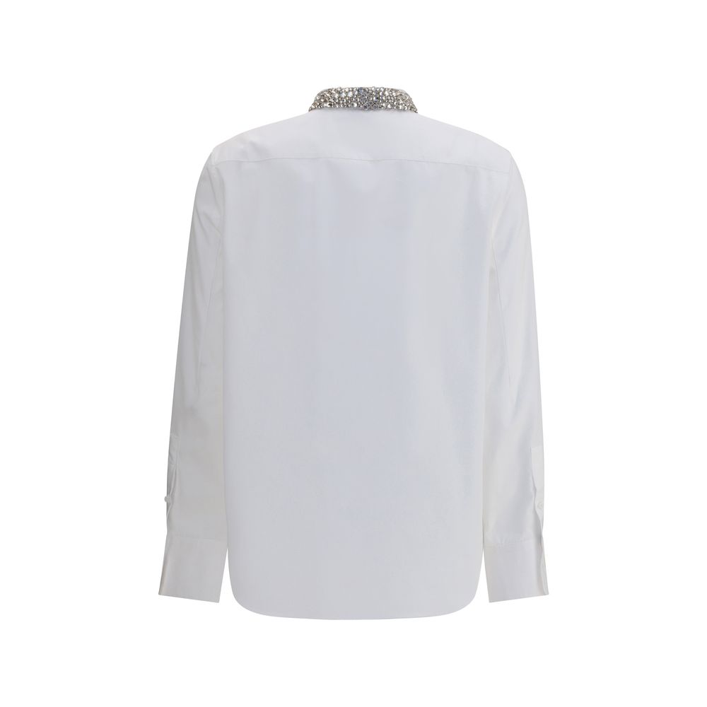 Alexander McQueen Shirt met versierde kraag