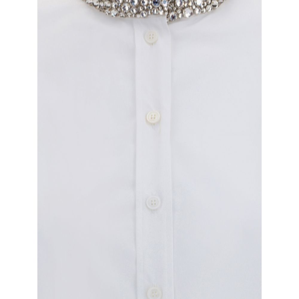 Alexander McQueen Shirt met versierde kraag