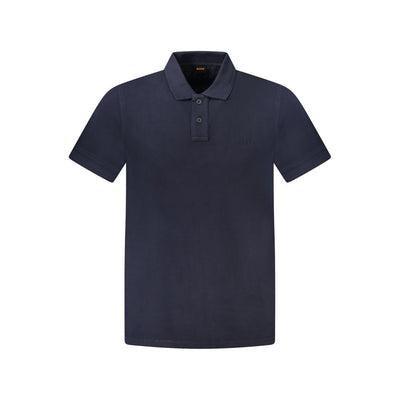 Polo en coton bleu Hugo Boss