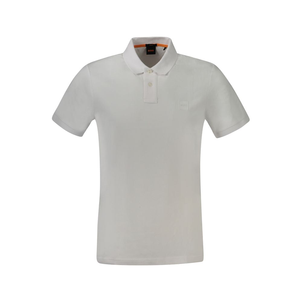 Polo en coton blanc Hugo Boss