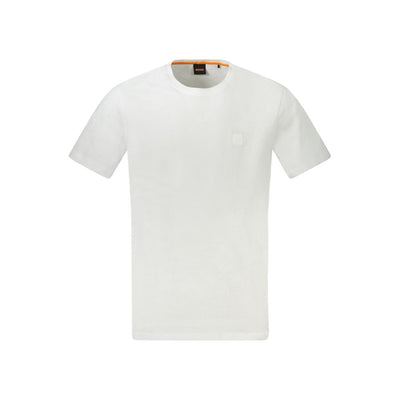 Hugo Boss Wit Katoenen Heren T-shirt