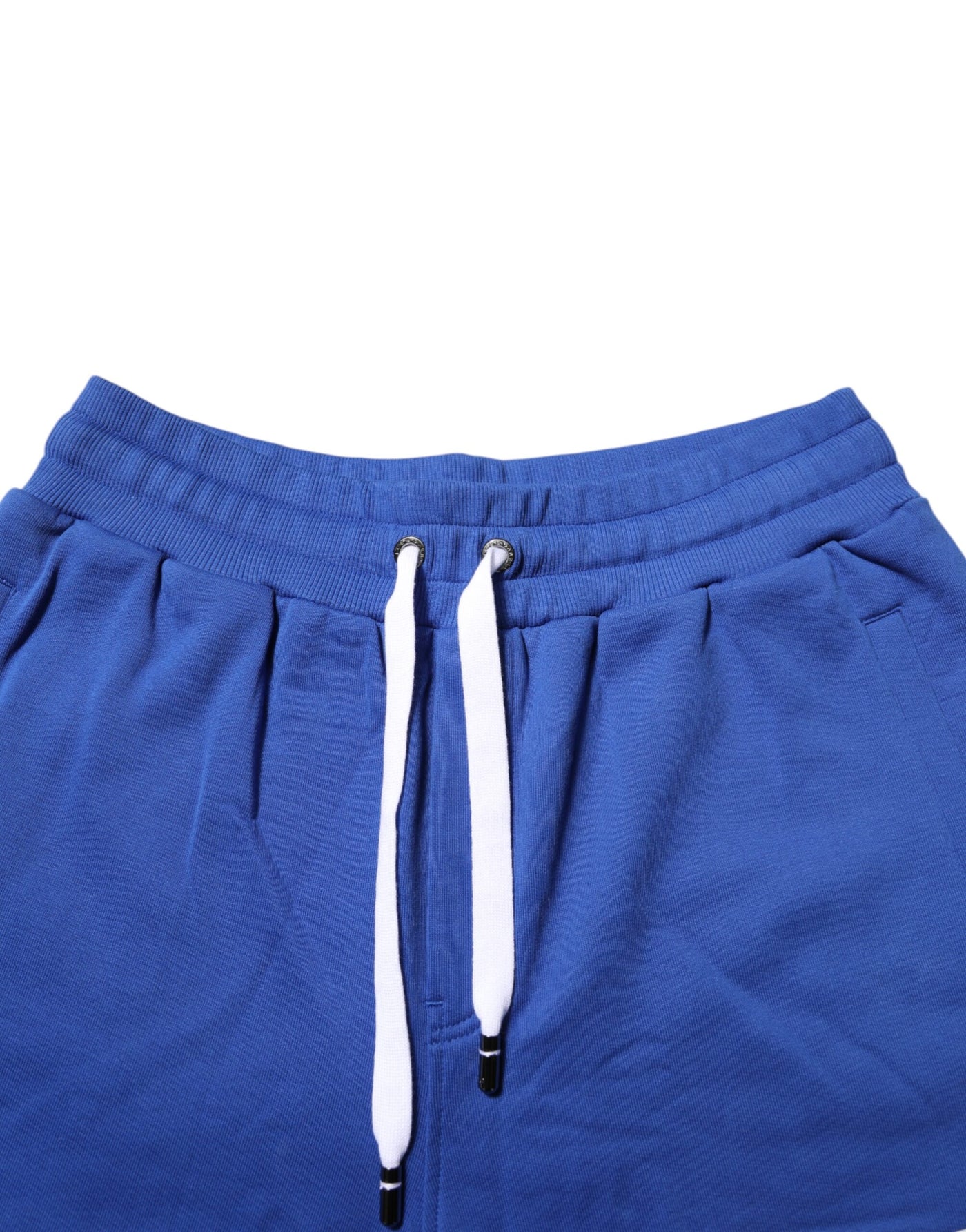 Dolce &amp; Gabbana Blue Logo Katoenen Bermuda Sweatshorts Shorts