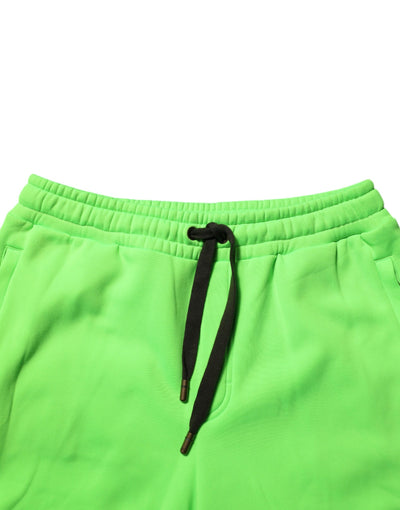 Dolce &amp; Gabbana Groene Patchwork Cargo Bermuda Heren Shorts