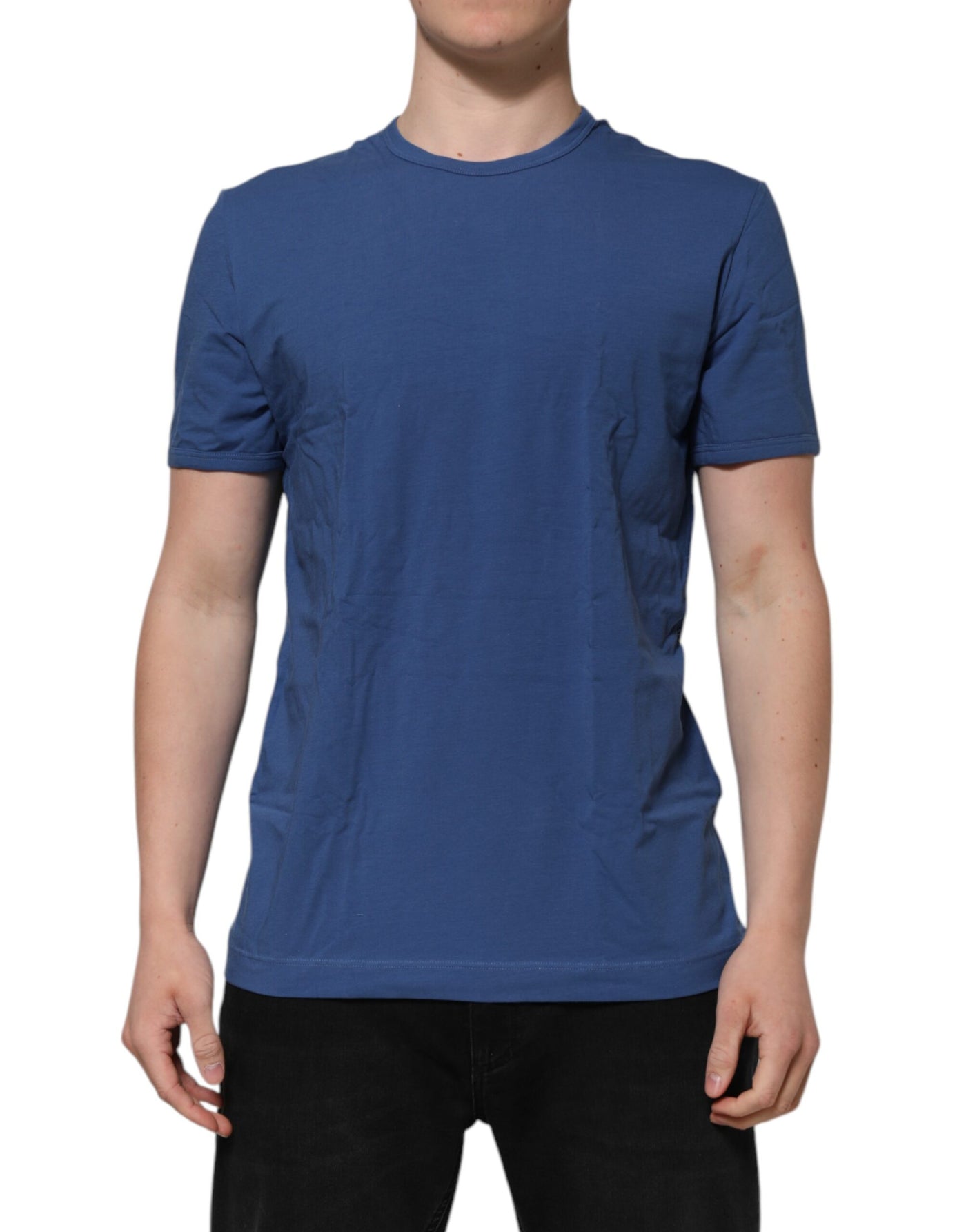 Dolce &amp; Gabbana Blauw Katoenen Heren T-shirt met Ronde Hals Ondergoed