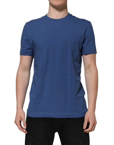 Dolce &amp; Gabbana Blauw Katoenen Heren T-shirt met Ronde Hals Ondergoed