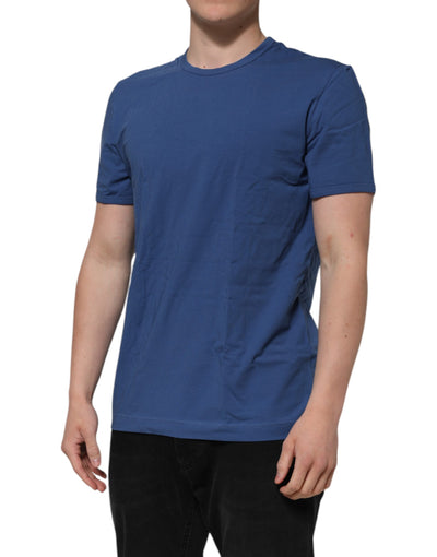 Dolce &amp; Gabbana Blauw Katoenen Heren T-shirt met Ronde Hals Ondergoed
