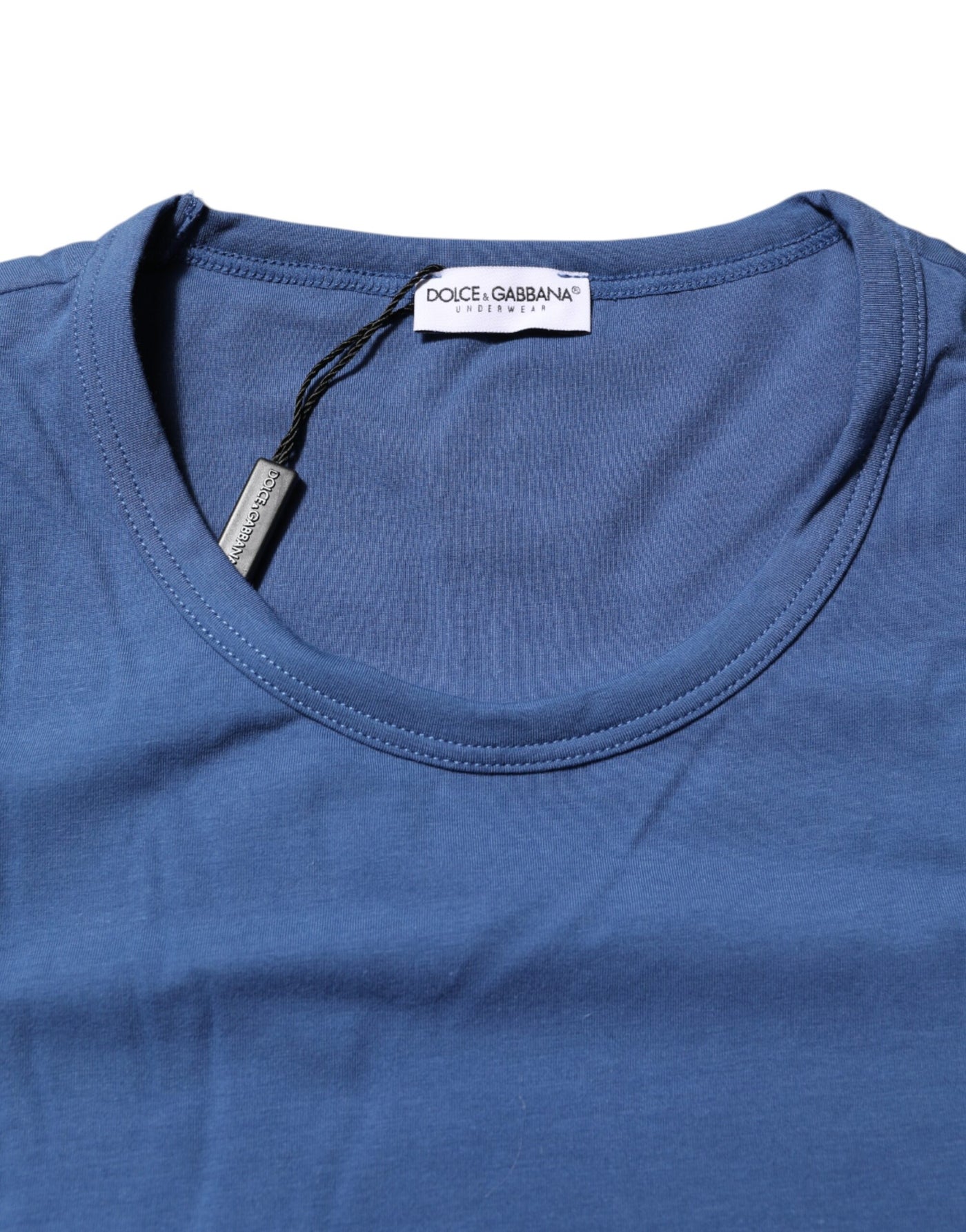 Dolce &amp; Gabbana Blauw Katoenen Heren T-shirt met Ronde Hals Ondergoed