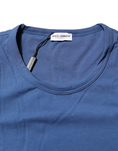 Dolce &amp; Gabbana Blauw Katoenen Heren T-shirt met Ronde Hals Ondergoed