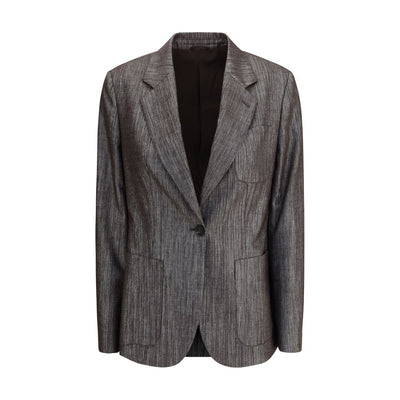 Blazer en tissu Lurex Brunello Cucinelli