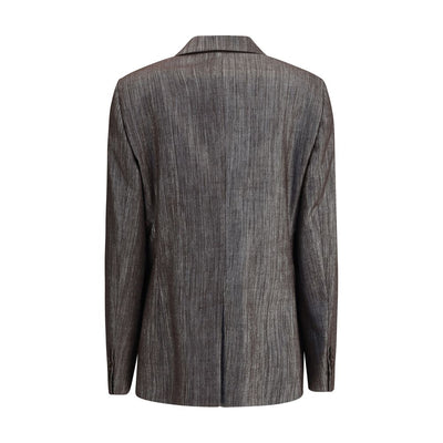 Blazer en tissu Lurex Brunello Cucinelli