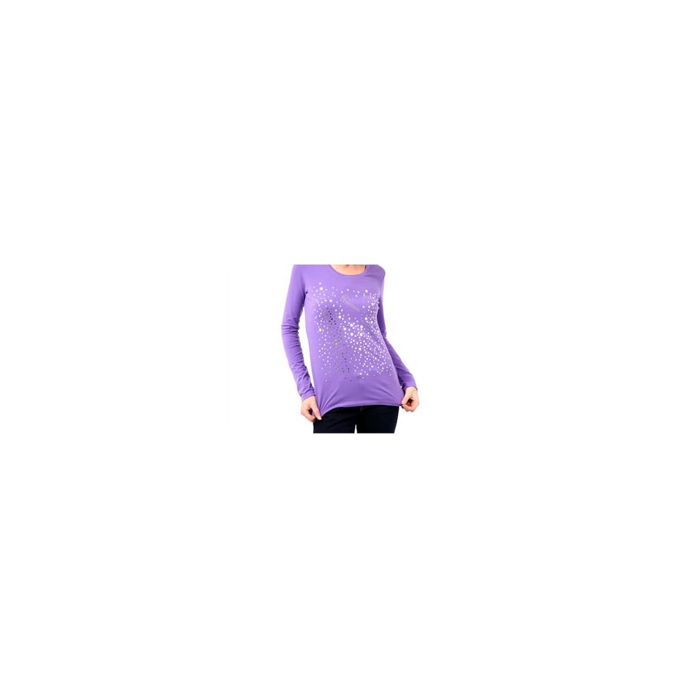 Montana Blu Paarse Katoenen Dames Top