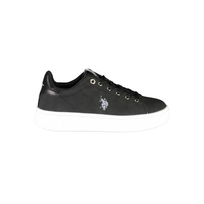 US POLO ASSN. Zwarte polyester damessneaker