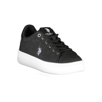 US POLO ASSN. Zwarte polyester damessneaker