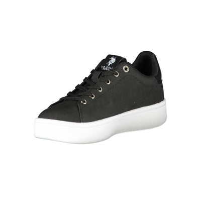 US POLO ASSN. Zwarte polyester damessneaker