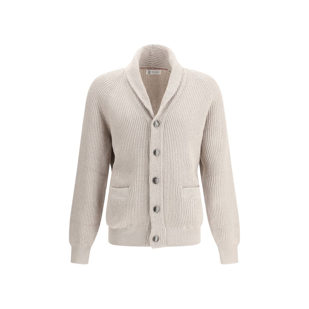 Cardigan côtelé Brunello Cucinelli