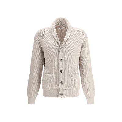 Cardigan côtelé Brunello Cucinelli