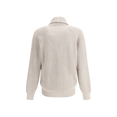 Cardigan côtelé Brunello Cucinelli