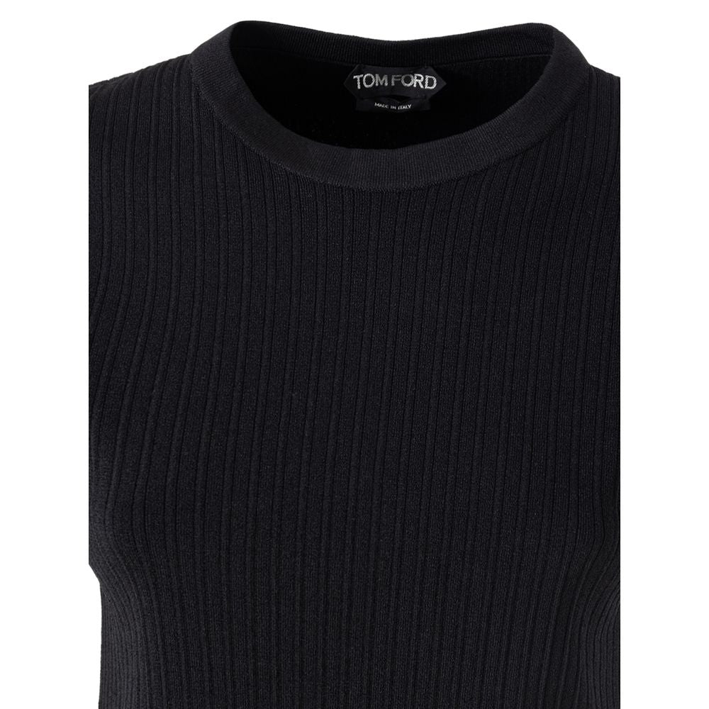 T-shirt en soie noire de Tom Ford