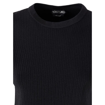 T-shirt en soie noire de Tom Ford