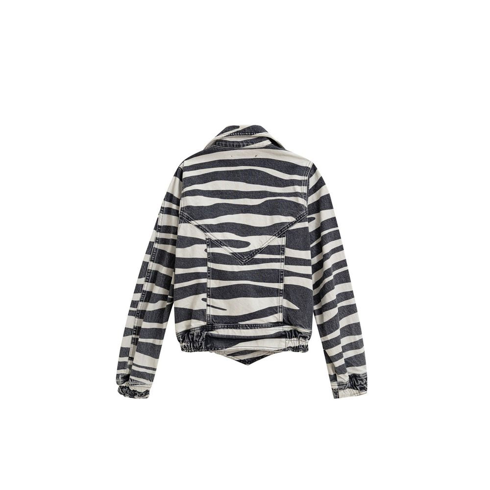 Blazer en coton noir et blanc Retrofête