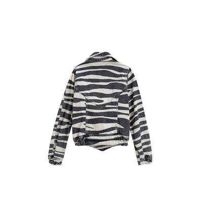 Blazer en coton noir et blanc Retrofête