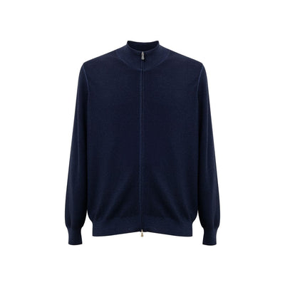 Gran Sasso Blue Wool T-Shirt