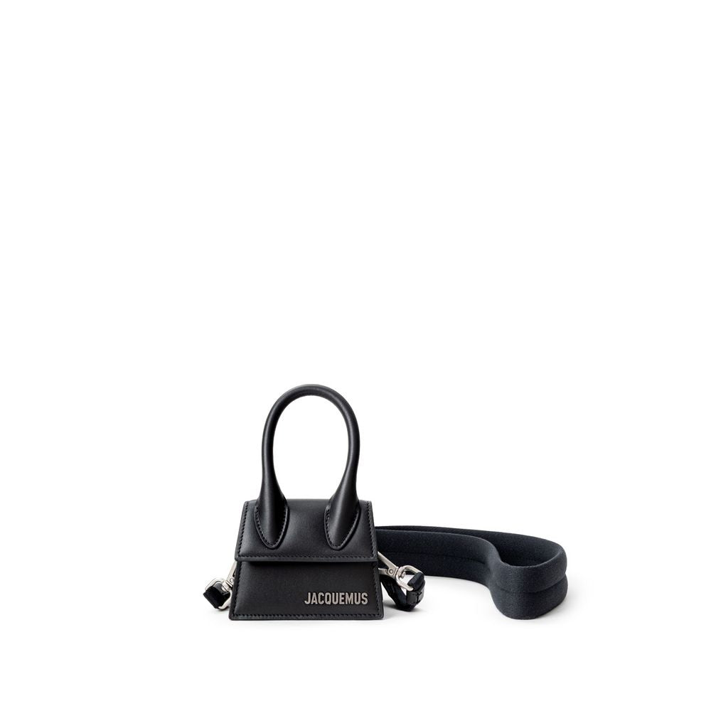 Sac à main en cuir noir Jacquemus