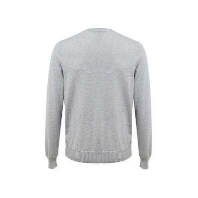 Gran Sasso Blue Cotton Sweater