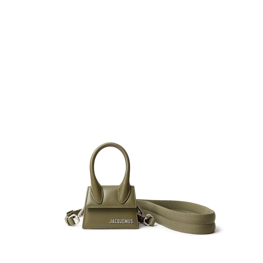 Sac à main en cuir vert Jacquemus