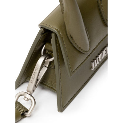Sac à main en cuir vert Jacquemus