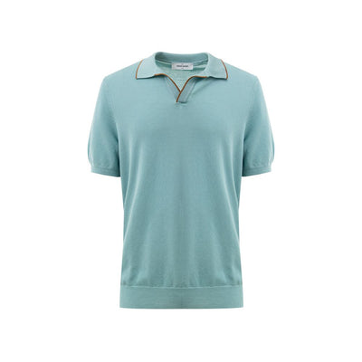 Gran Sasso Green Cotton Polo Shirt