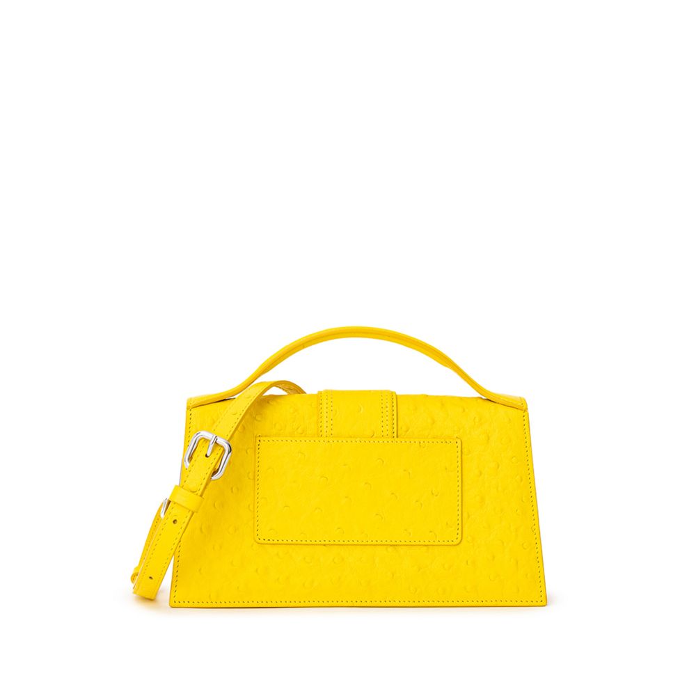 Sac à main en cuir jaune Jacquemus