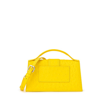 Sac à main en cuir jaune Jacquemus
