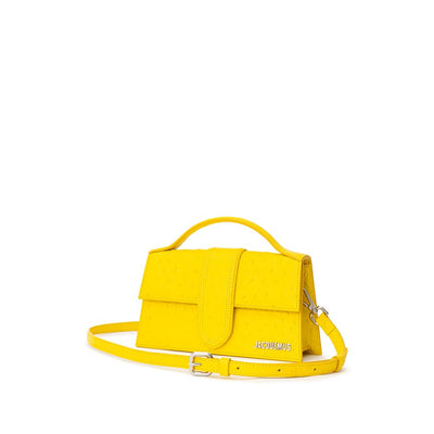 Sac à main en cuir jaune Jacquemus
