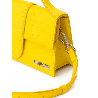 Sac à main en cuir jaune Jacquemus