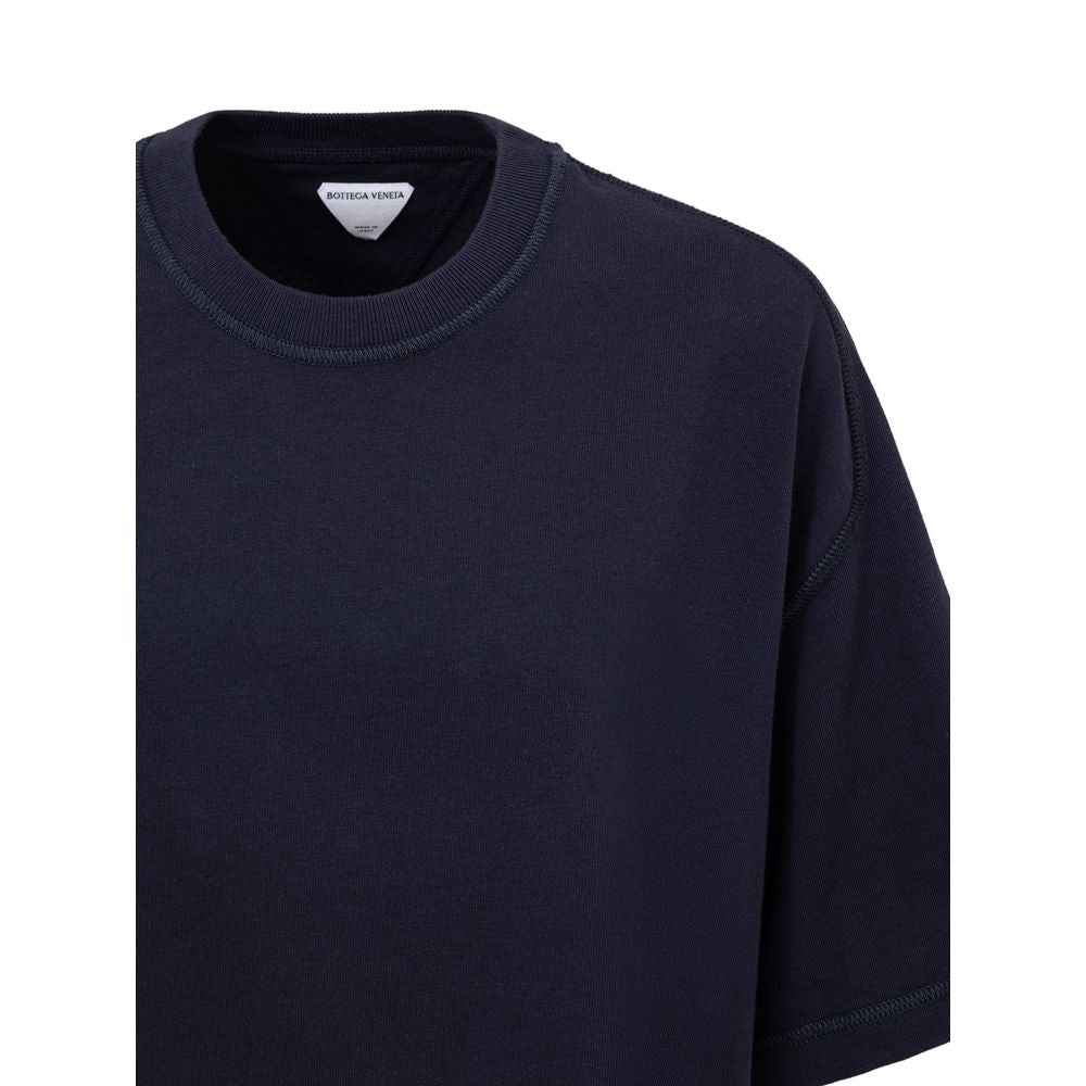 T-shirt en coton bleu Bottega Veneta